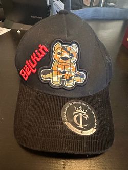 Contti Brand Oso Black Snapback Cap with Bear Patch