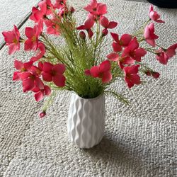 Vase With Decor Flowers $5