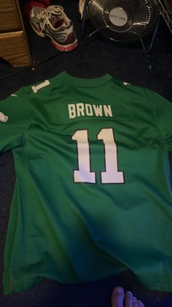 AJ brown Kelly green eagles jersey