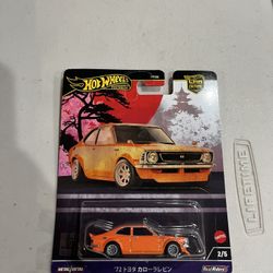 Hot Wheels Car Culture Japan Historics 4 '72 TOYOTA COROLLA LEVIN 1:64 Orange 