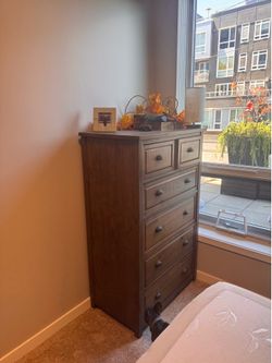 All wood dresser