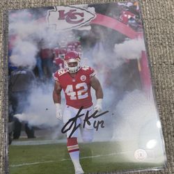 Anthony Sherman Signed Autograph 8x10 - Beckett Coa - Kansas City Chiefs