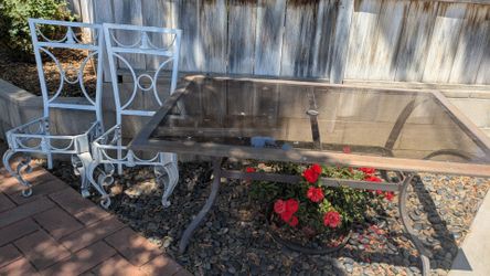 Glass Table & Chair Set