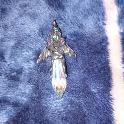 Vintage Crystal And Castle And Dragon 