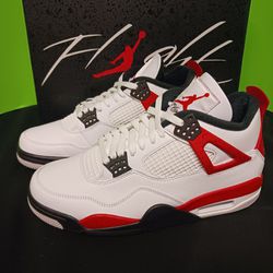 Jordan 4 Red Cement AVAILABLE ON SIZES 9.5 AND 10 FOR MEN NUEVOS 