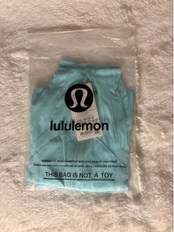 blue lululemon cropped define jacket and shorts set