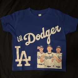 Custom Dodger T-Shirts For Little Kids 2-4