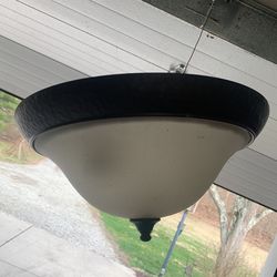 Interior Lighting Fixture - Hammered Copper Effect