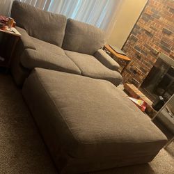 Couch With Giant Ottoman