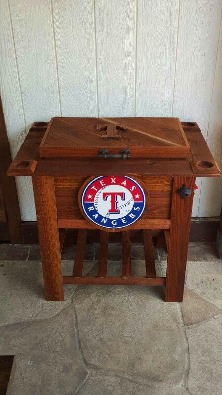 Rustic Texas Rangers Ice Chest Cooler 48 Quart For In Mesquite Rustic Texas Rangers Ice Chest Cooler 48 Quart For In Mesquite Tx Offerup