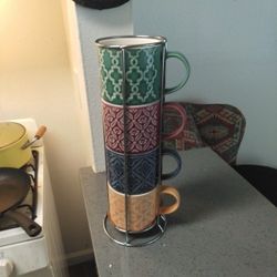 Costco stackable Mugs. 