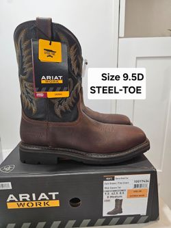 Ariat Steel Toe Work Boots Size 9.5