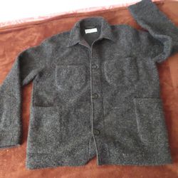 Universal Works Chore Jacket grey charcoal Wool blend Mens Medium Rare