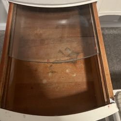 Antique Vanity Set With Mirror