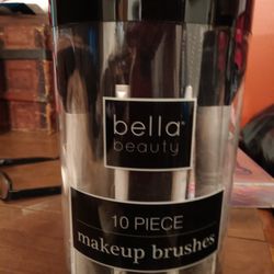Bella 10 Piece Makeup Brushes 