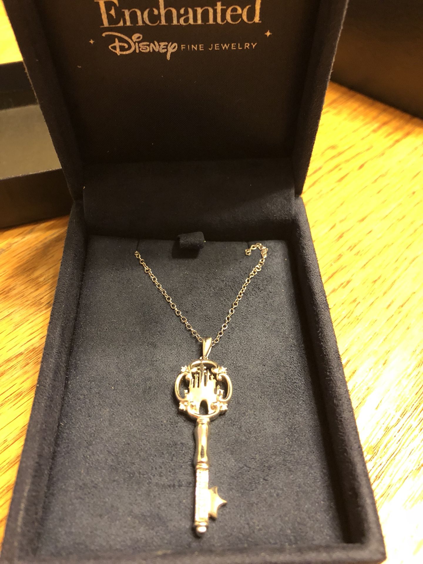 Enchanted Disney Princess Castle Key Necklace for Sale in