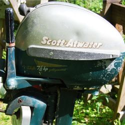 Rare 1953 Scott-Atwater 7.5 HP Outboard Motor