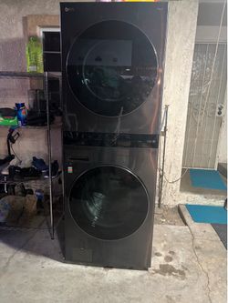 Lg stacked washer and dryer