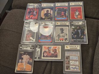 Michael Jordan Chicago Bulls Slabbed Card Lot of 11 Slabs GOAT IGS Vault Series 11 Card Collection