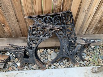 Cast Iron Antique Desk Pieces