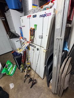 9 fresh water poles with reels