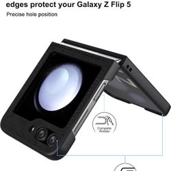 Foluu Samsung Galaxy Z Flip 5 Leather Phone Case