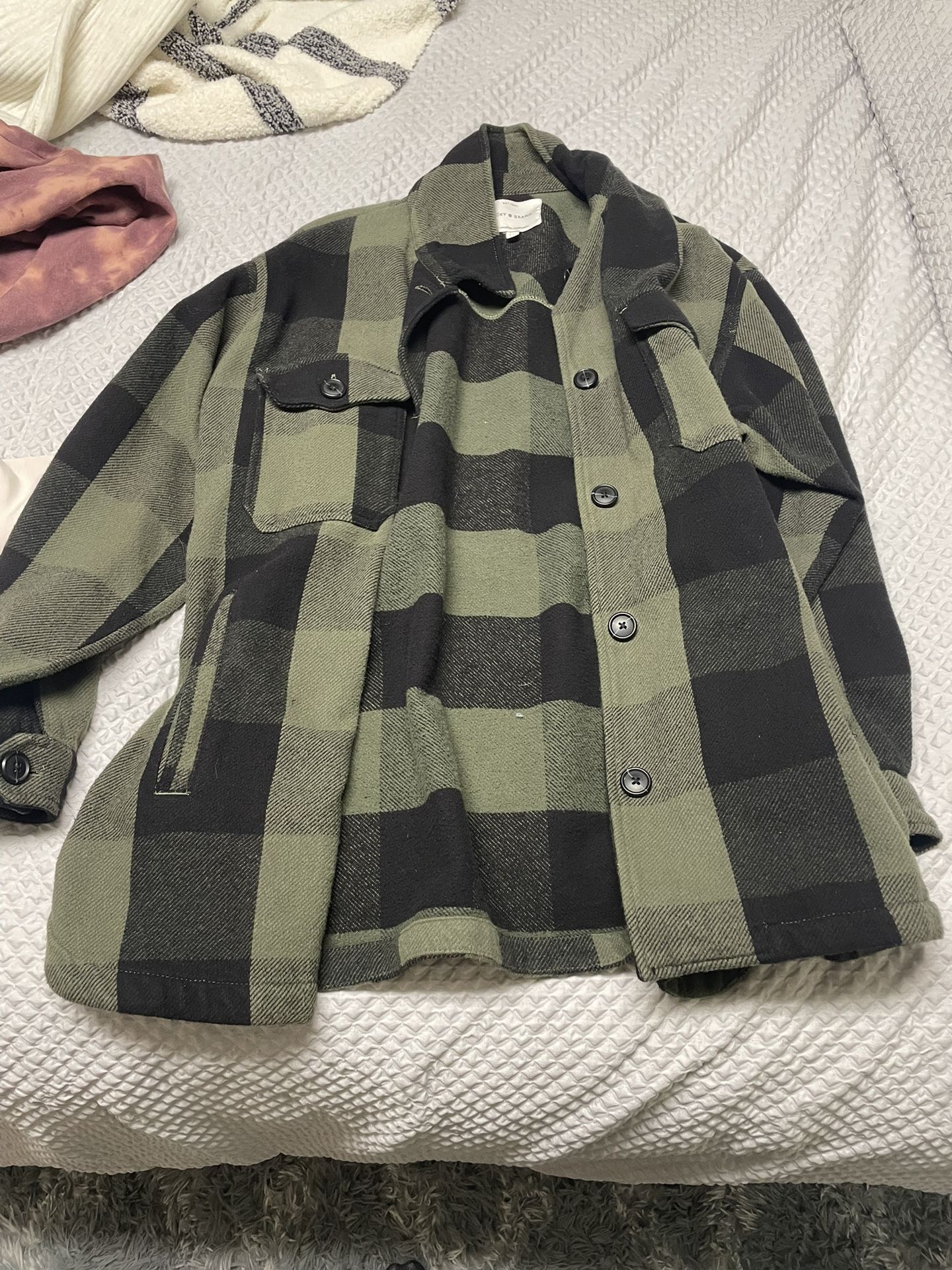 flannel cardigan