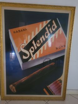 $300 Splendid Habana 1930 Fred Neukomm Art Print Vintage Cuban Cigar Poster 36x48