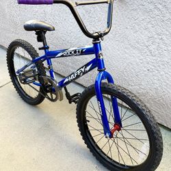 Huffy 20" Rock It Kids Bike Fits Riders 4’ - 5’ Blue - Excellent Condition 
