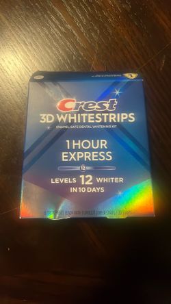 Crest 3D  WhiteStrips 1 hour express levels 12 whiter brand new factory sealed