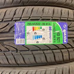 265 40 22 New Set Of Tires 