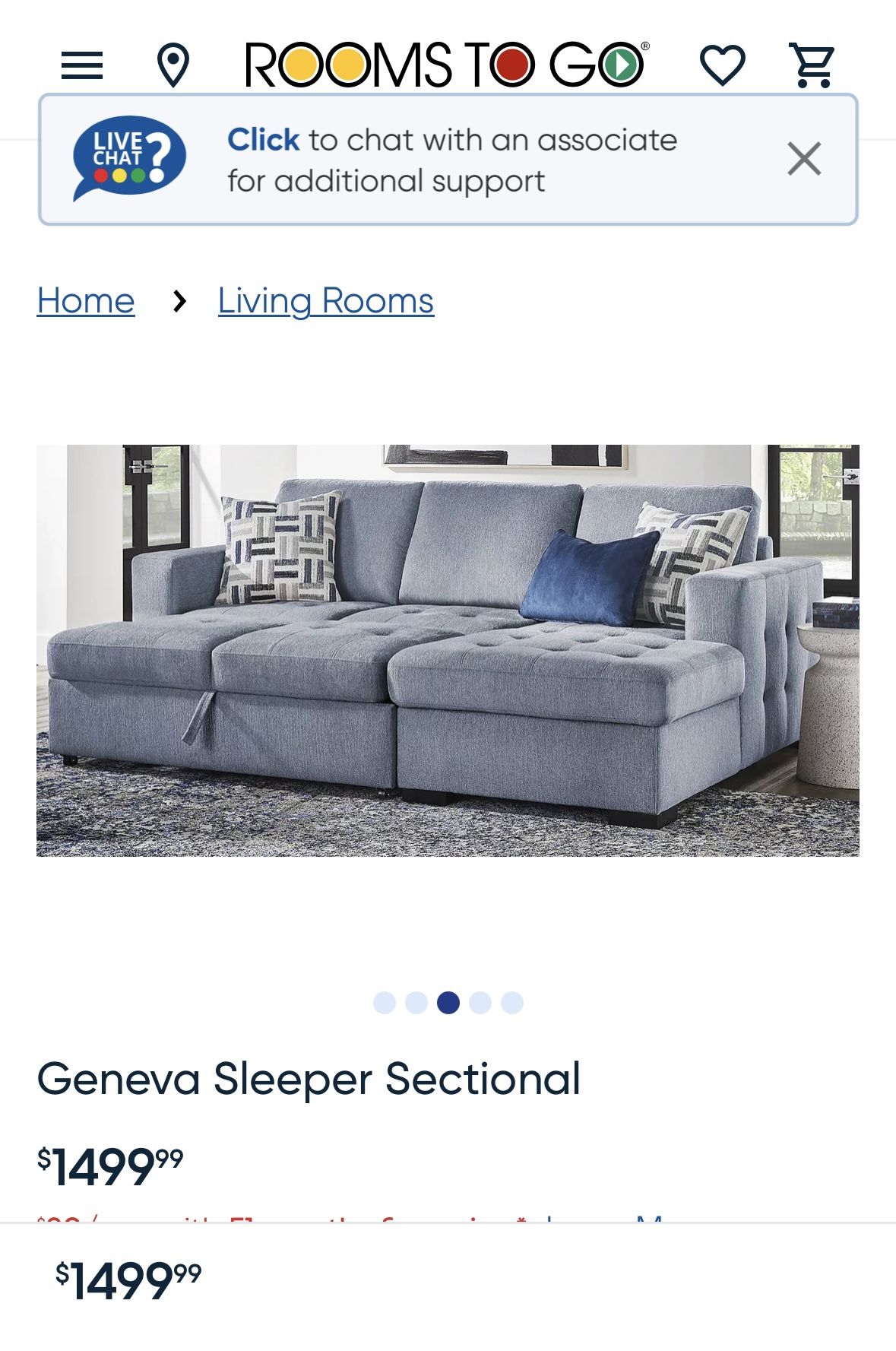Sleeper sectional 