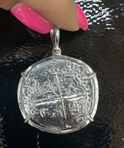 Atocha silver coin pendant 8 reale