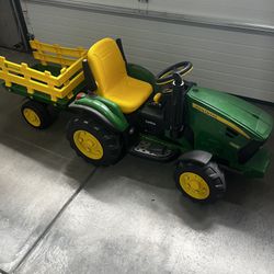 Power Wheel Tractor With Trailer
