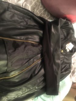 Michael kors leather jacket