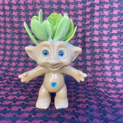 Garden Art Troll Doll Succulents