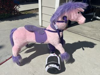 Power Pony Ride On Power Pony With Hoverboard