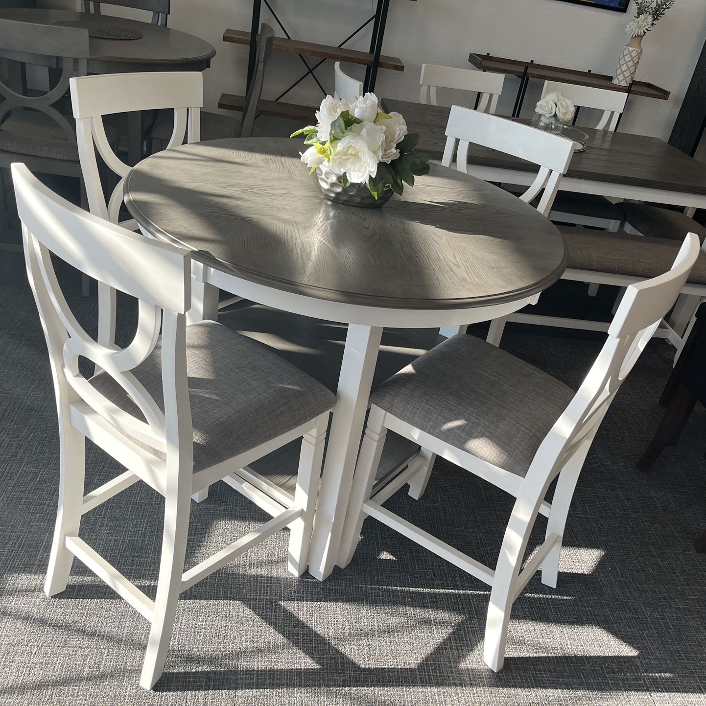 5pc Counter Height Dining Table Set 