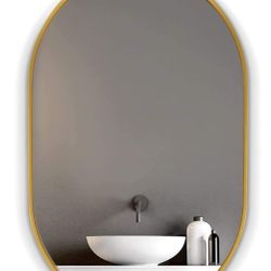 Mirror color Gold 24x36 oval shape new