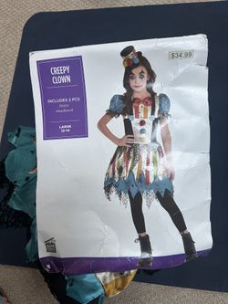 Girls Clown Costume