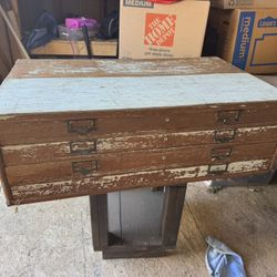 Vintage Flat File Cabinet