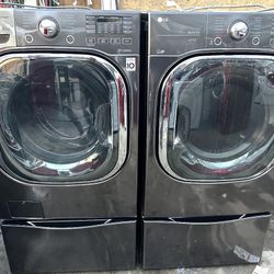 LG. WASHER SND GAS DRYER