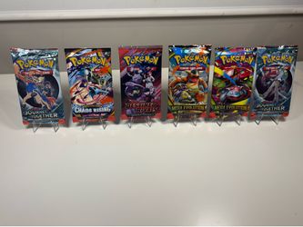6-Pack Pokémon TCG Sealed Lot: Journey Together, Mega Evolution & More