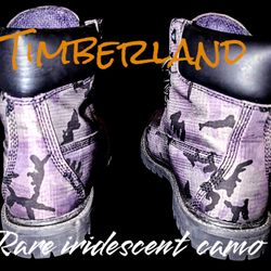 Timberland Boots RARE Iridescent Camo  