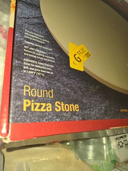 Pizza stone maybe used once or twice