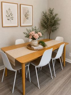 Modern 6-Piece Dining Table Set - Excellent condition