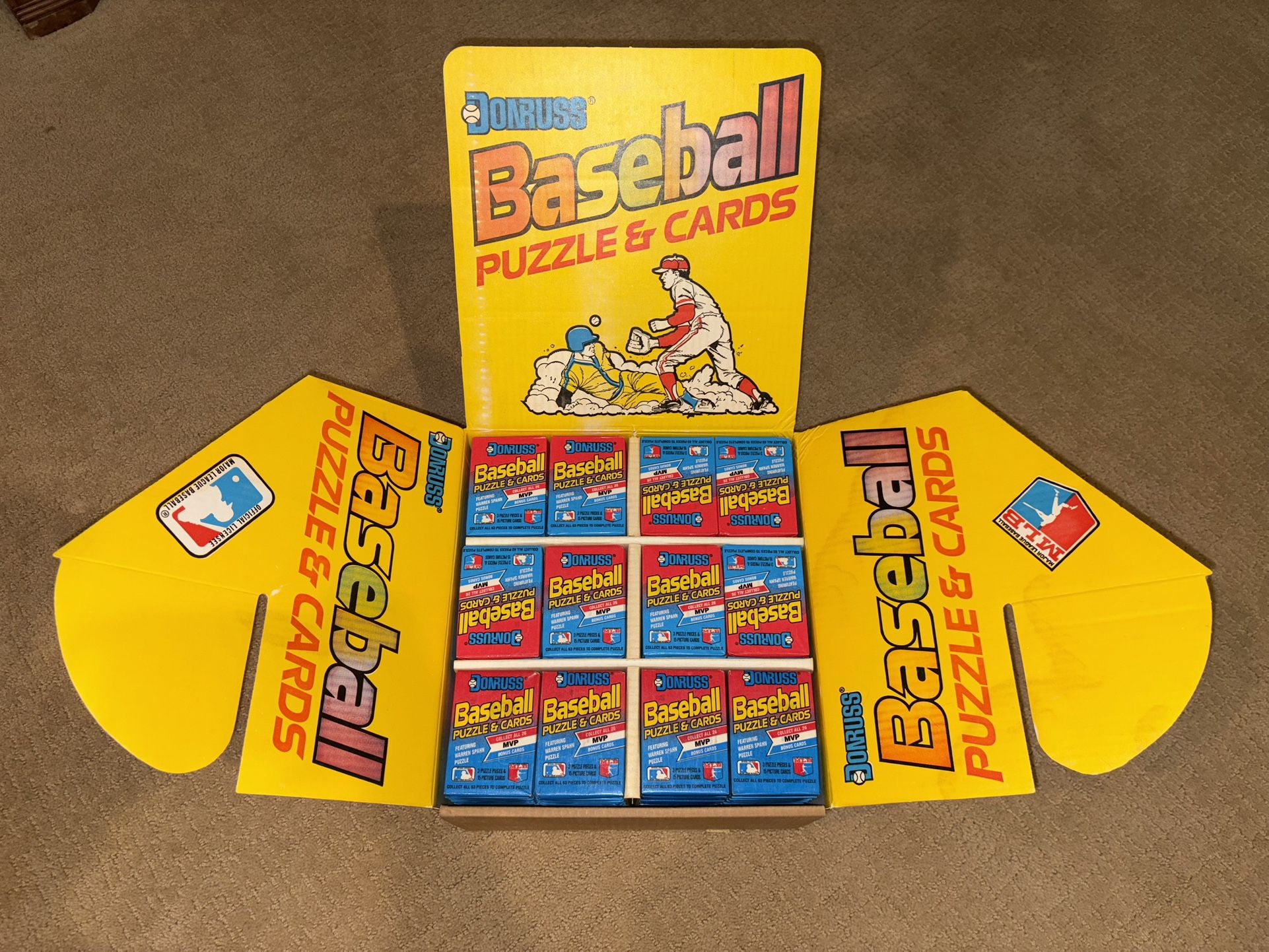 1989 Donruss Baseball Retail Display Box And Cards