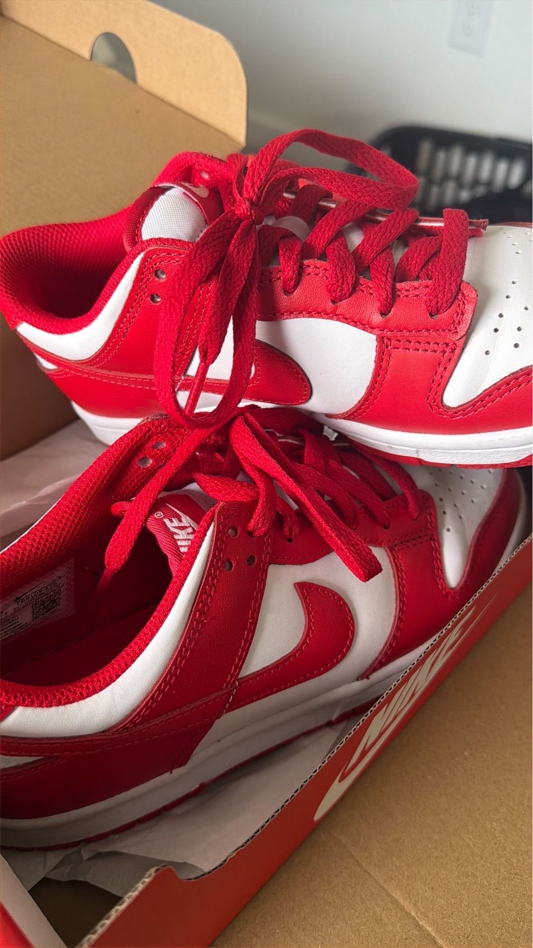 Red & White Dunks