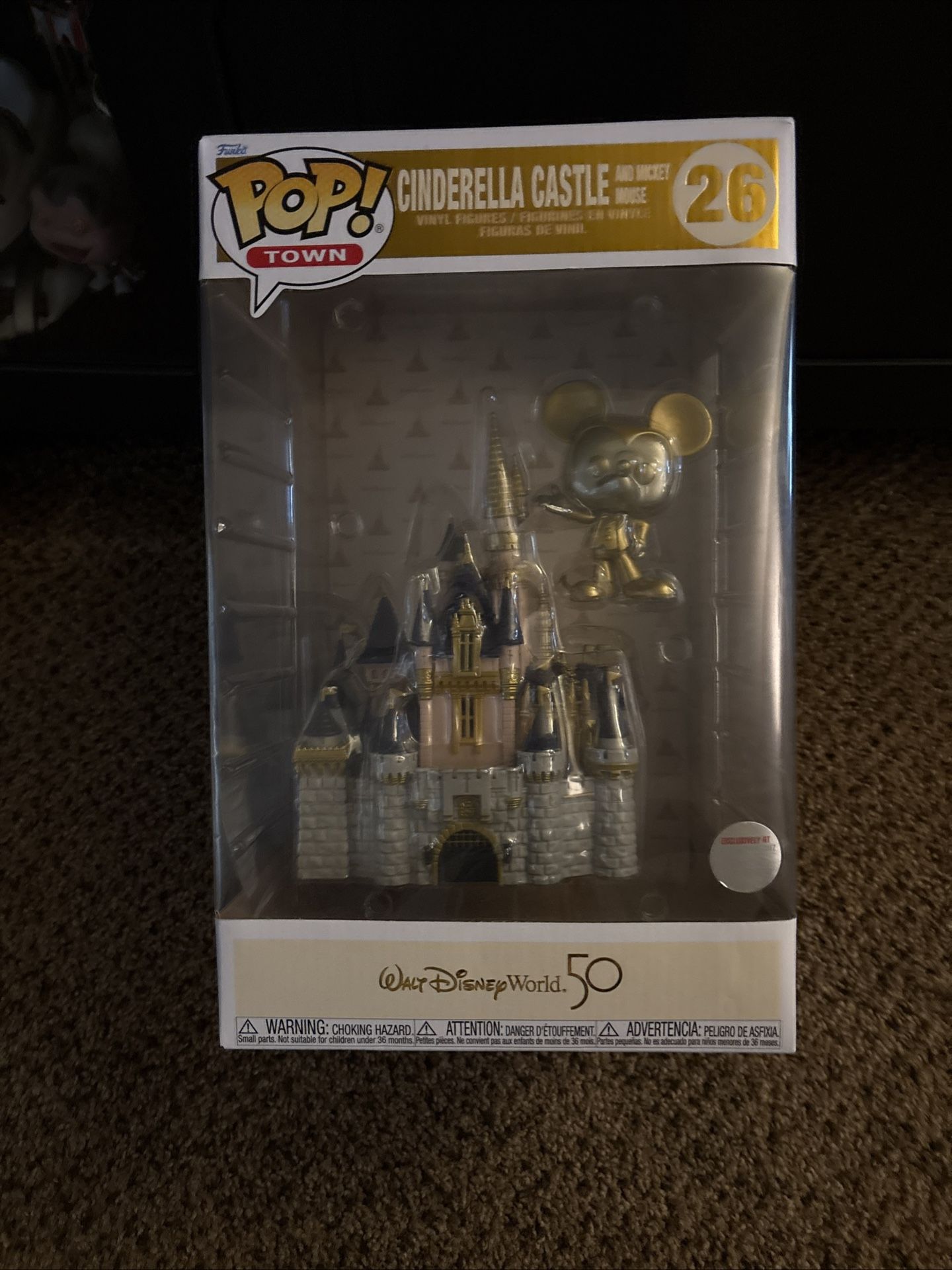 Cinderella And Mickey gold Castle