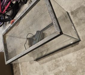 Glass Tank. For Fishies Or Turtles
